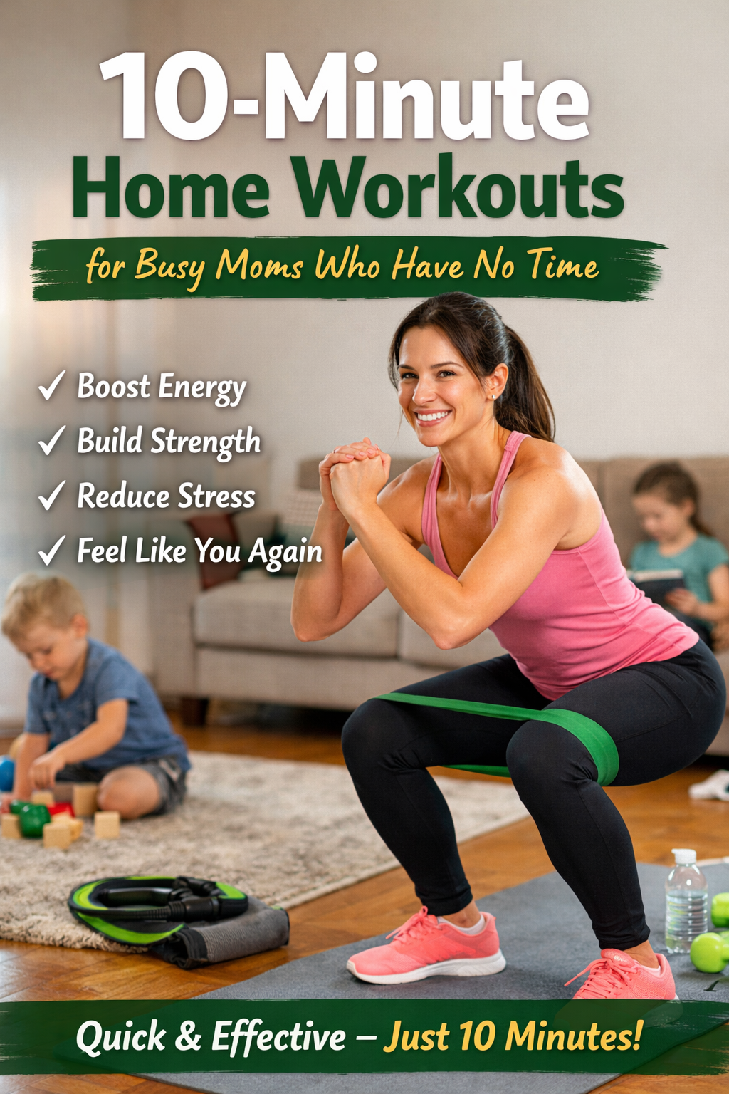 10-Minute Home Workouts for Busy Moms Who Have No Time