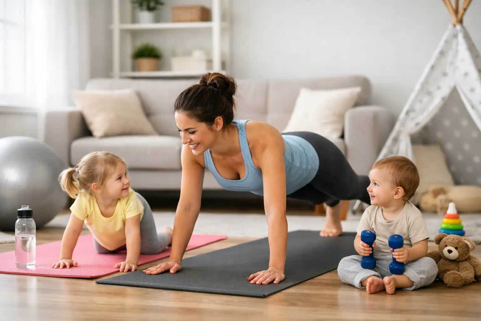 How to Exercise With Toddlers at Home