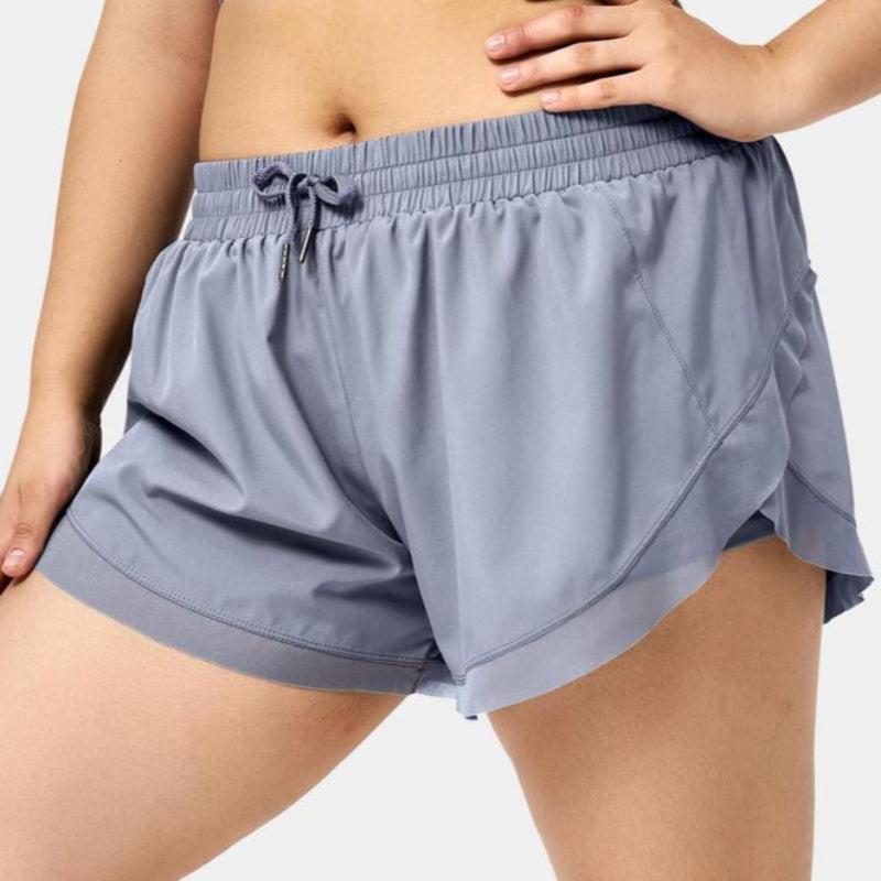 Low Rise Drawstring Fitness Shorts