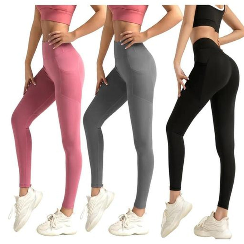 High Waist Pocket Sports Tummy Control Yoga Leggings