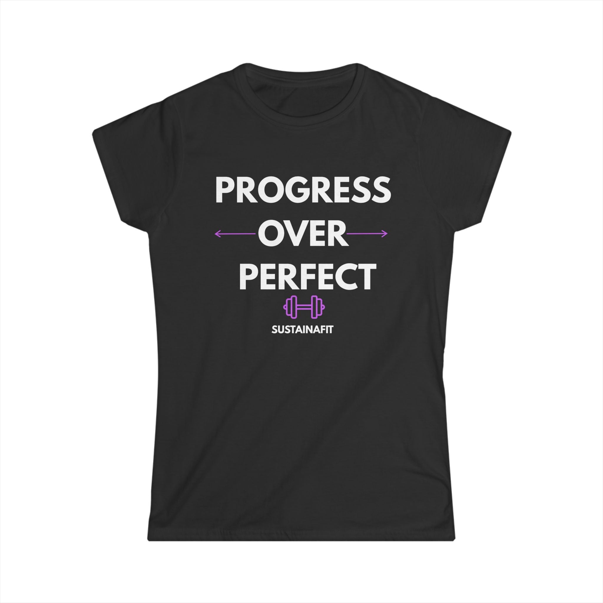 Progress Over Perfect Women's Fitness Tee by Printify