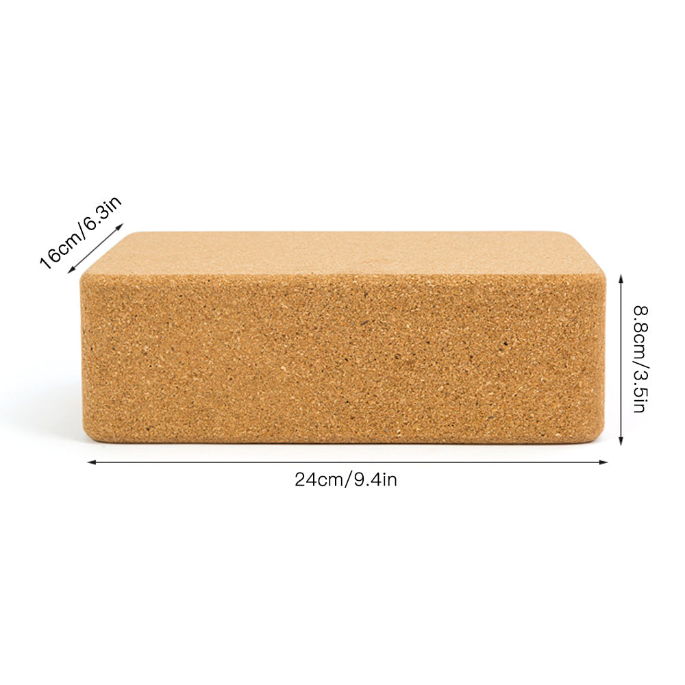 Cork Yoga Brick – Eco-Friendly Non-Slip Yoga Block for Balance & Support