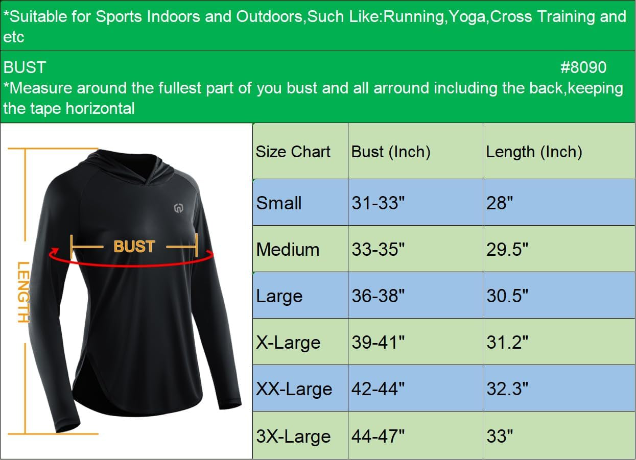 Women's Sun Protection Athletic Running Shirts with Hoods