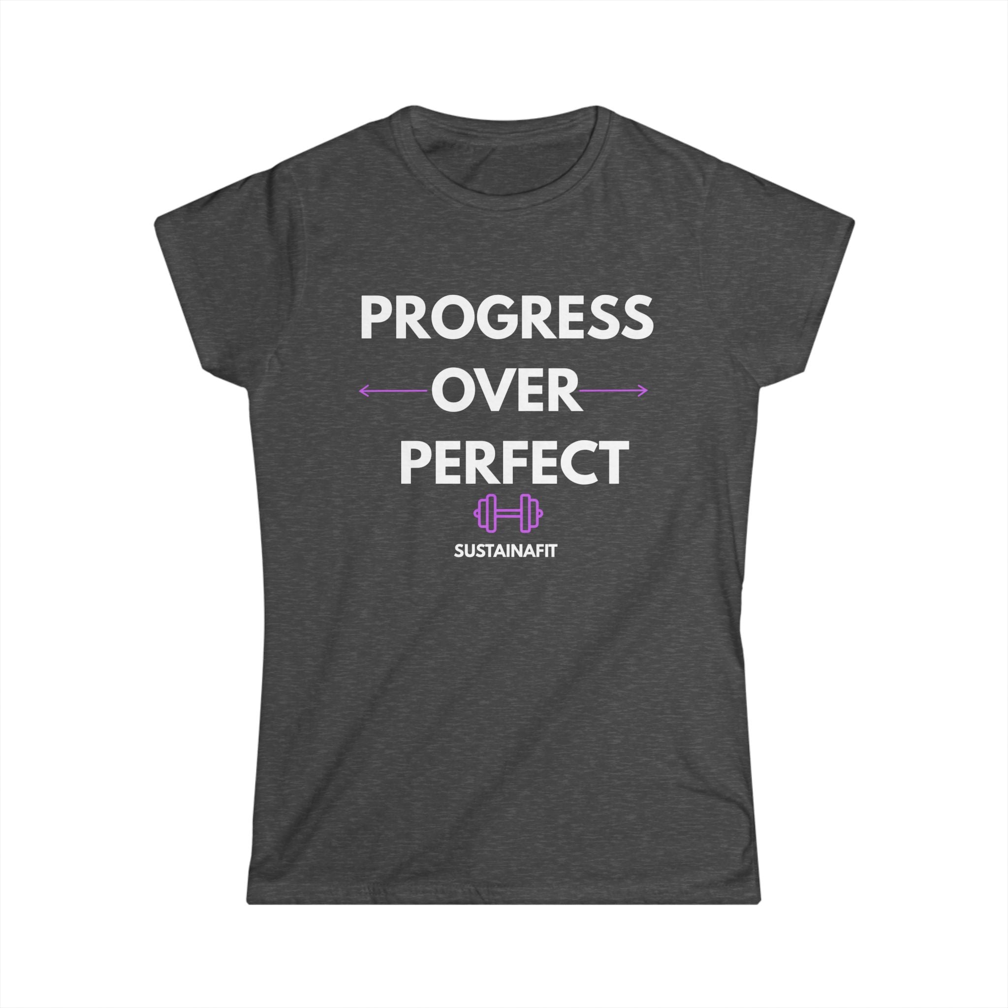 Progress Over Perfect Women's Fitness Tee by Printify