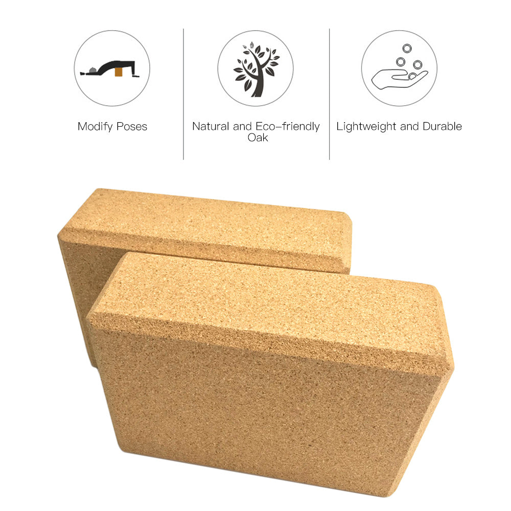 Cork Yoga Brick – Eco-Friendly Non-Slip Yoga Block for Balance & Support