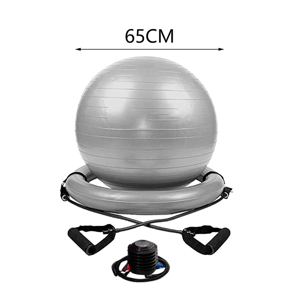 Yoga Ball Chair Kit PVC Heavy Duty Universal with Pump with Inflatable Base