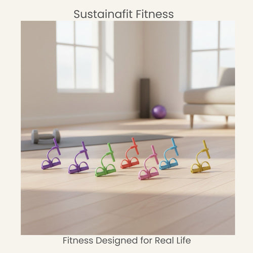 4-Tube Resistance Band System for At-Home Workouts
