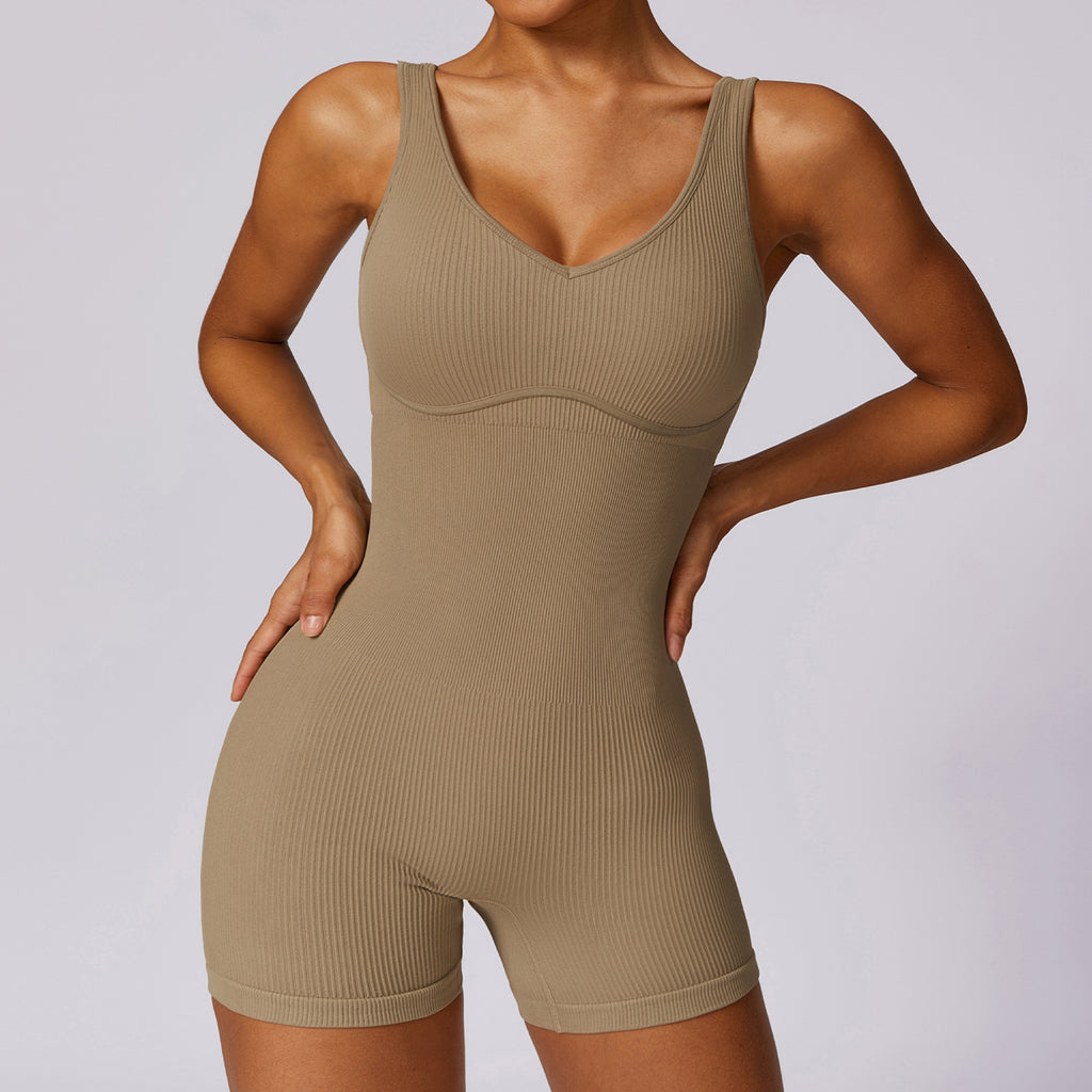 Fashion Sports Tight Fitness One-Piece for Women – Seamless Active Jumpsuit