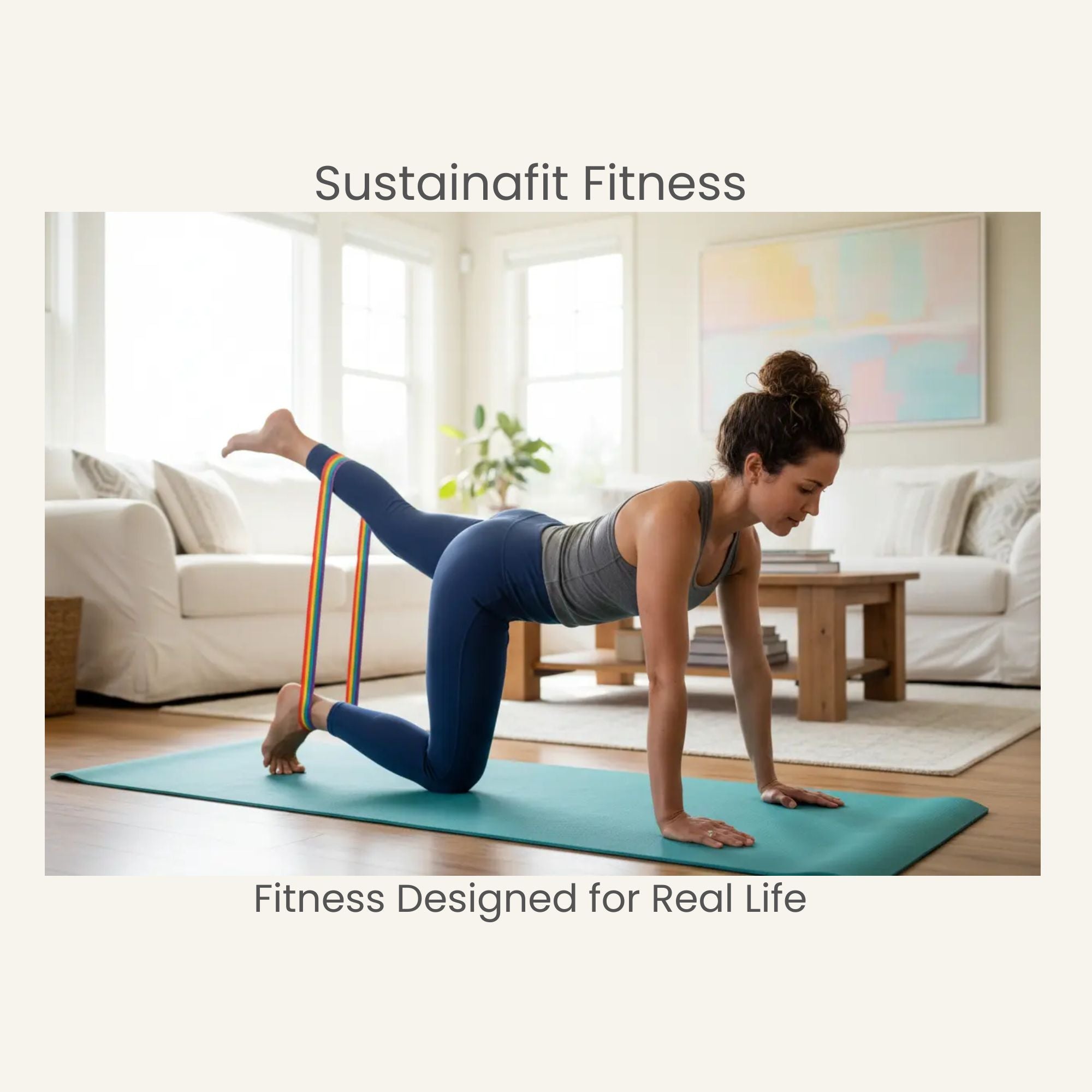 Resistance Loop Bands for Glutes & Legs by SustainaFit