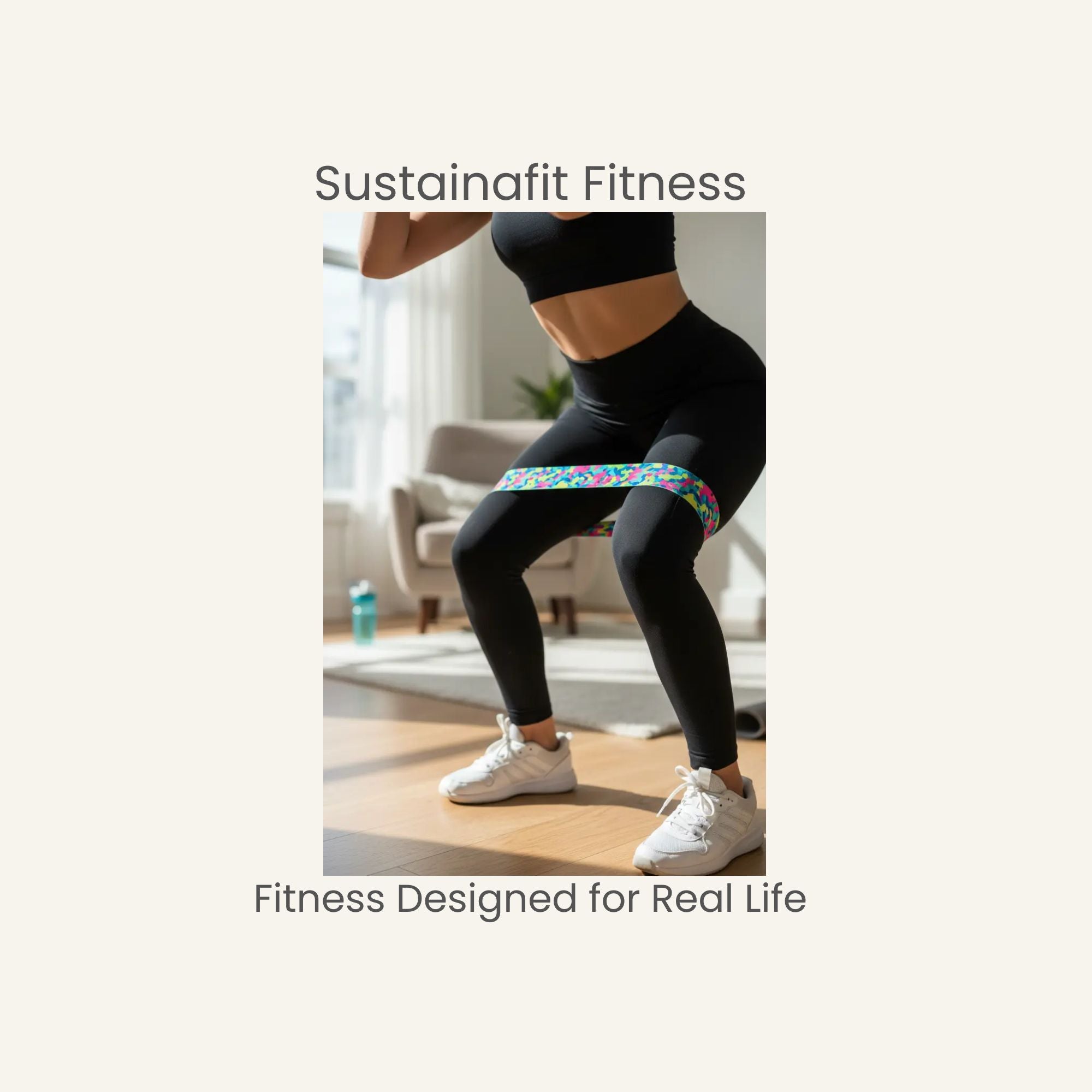 Resistance Loop Bands for Glutes & Legs by SustainaFit