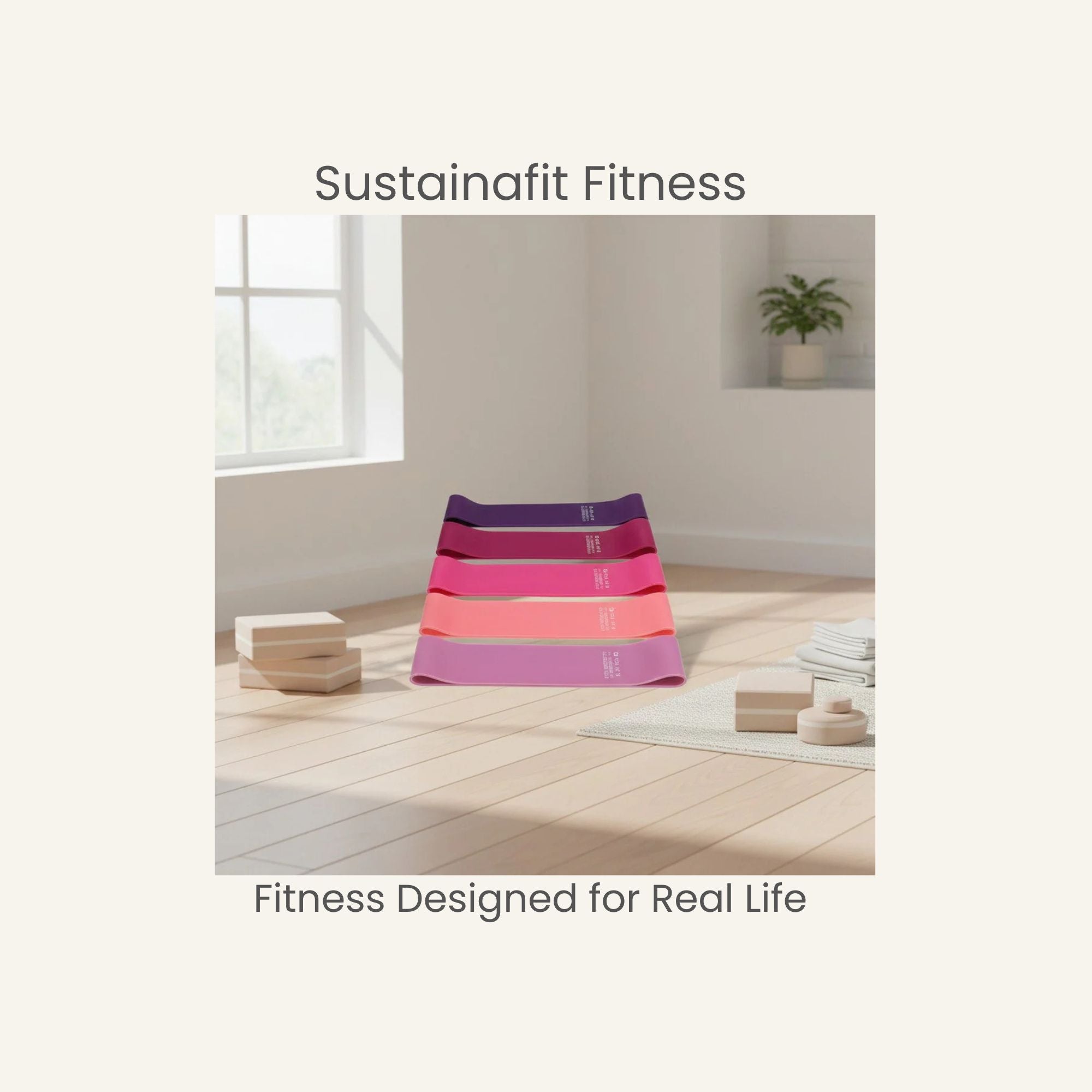 Resistance Loop Bands for Glutes & Legs by SustainaFit