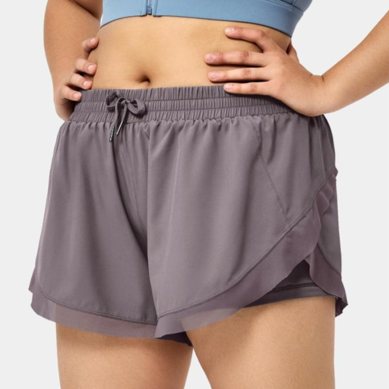 Low Rise Drawstring Fitness Shorts