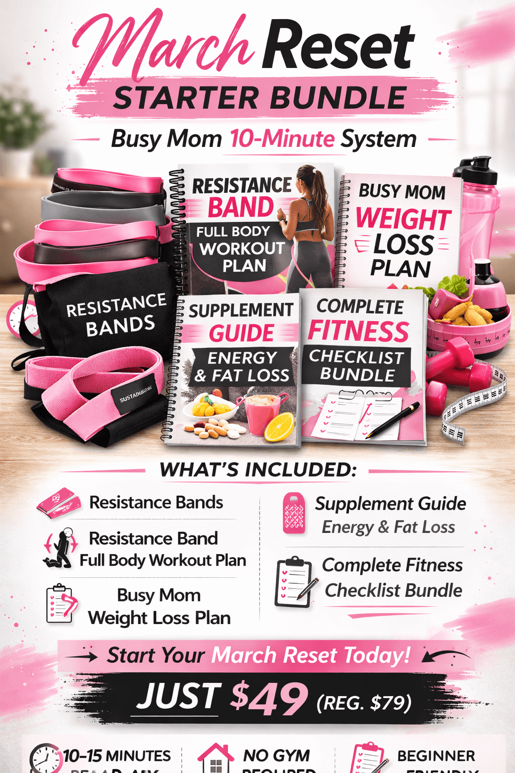 March Busy Mom Starter Reset Bundle – 10 Minute Plan