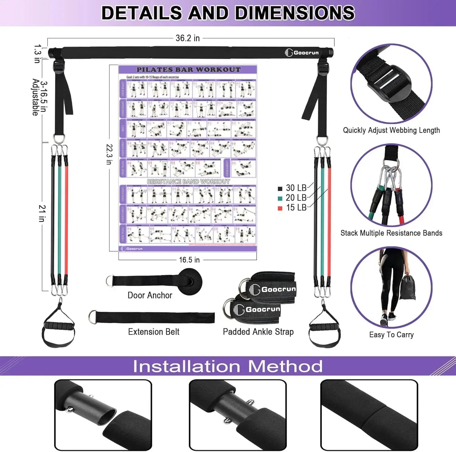 FlexBar - Multi-Functional Pilates Bar SustainaFit