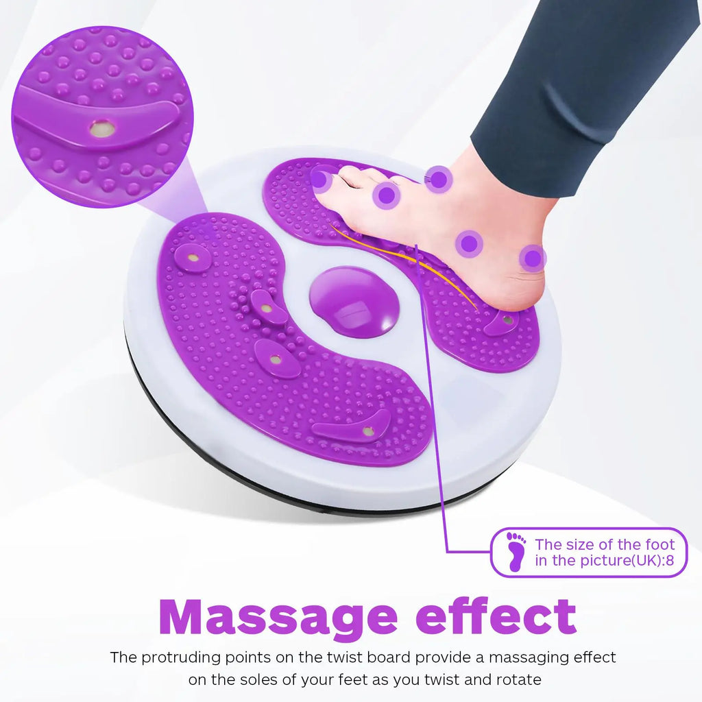 TwistEase - Waist Twisting Board with Resistance Bands