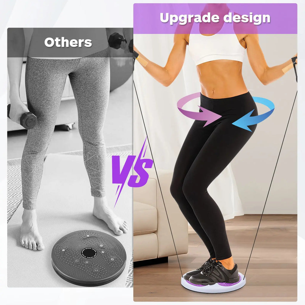 TwistEase - Waist Twisting Board with Resistance Bands