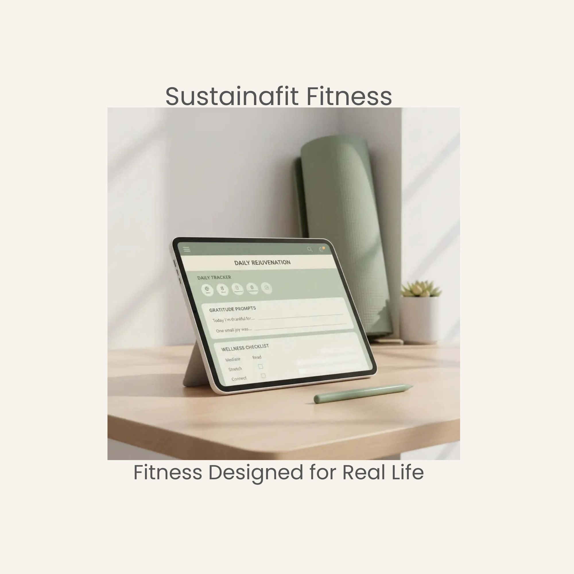Self-Care & Wellness Planner - 64 Page Digital Journal by SustainaFit