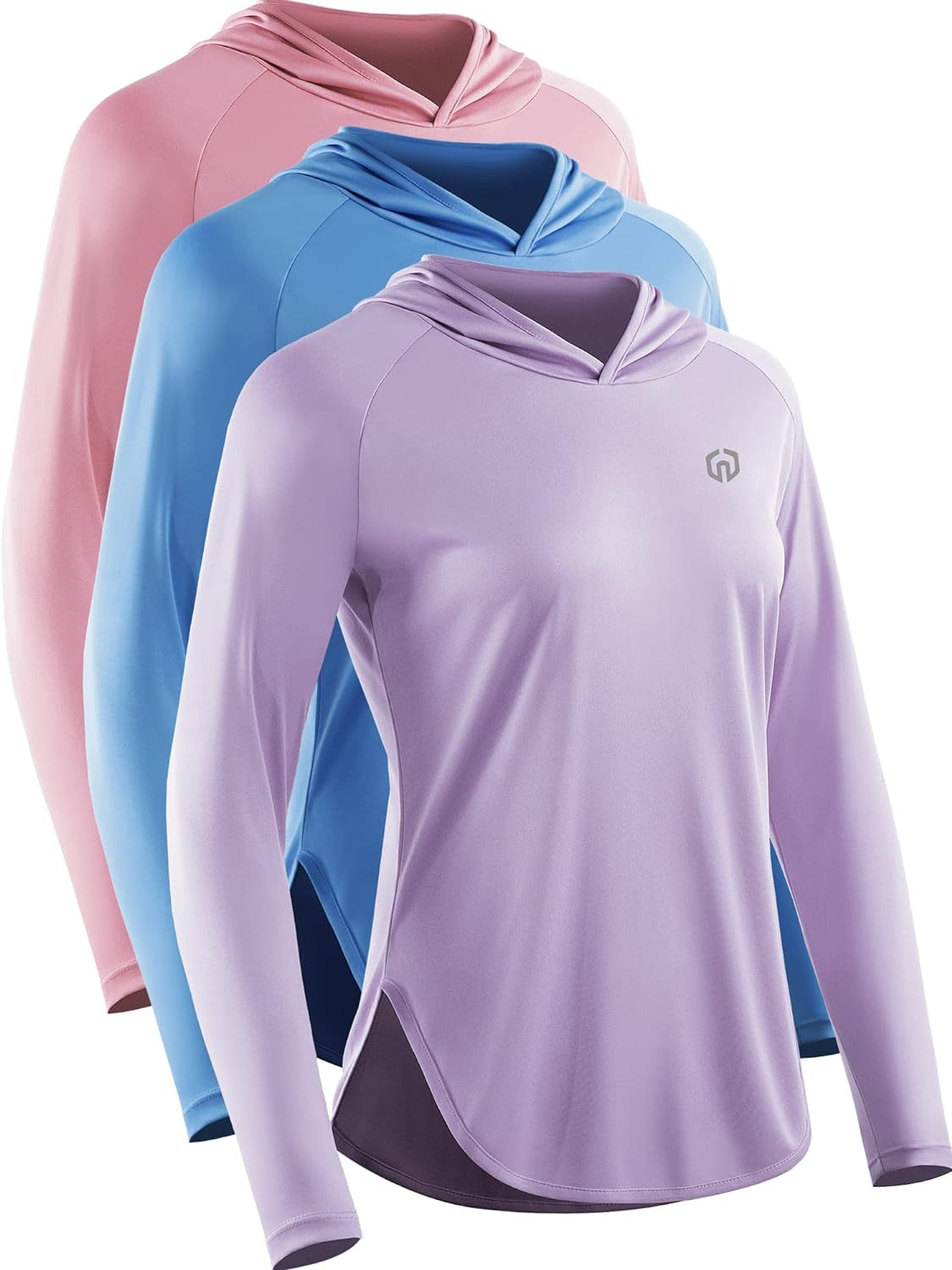 Women's Sun Protection Athletic Running Shirts with Hoods
