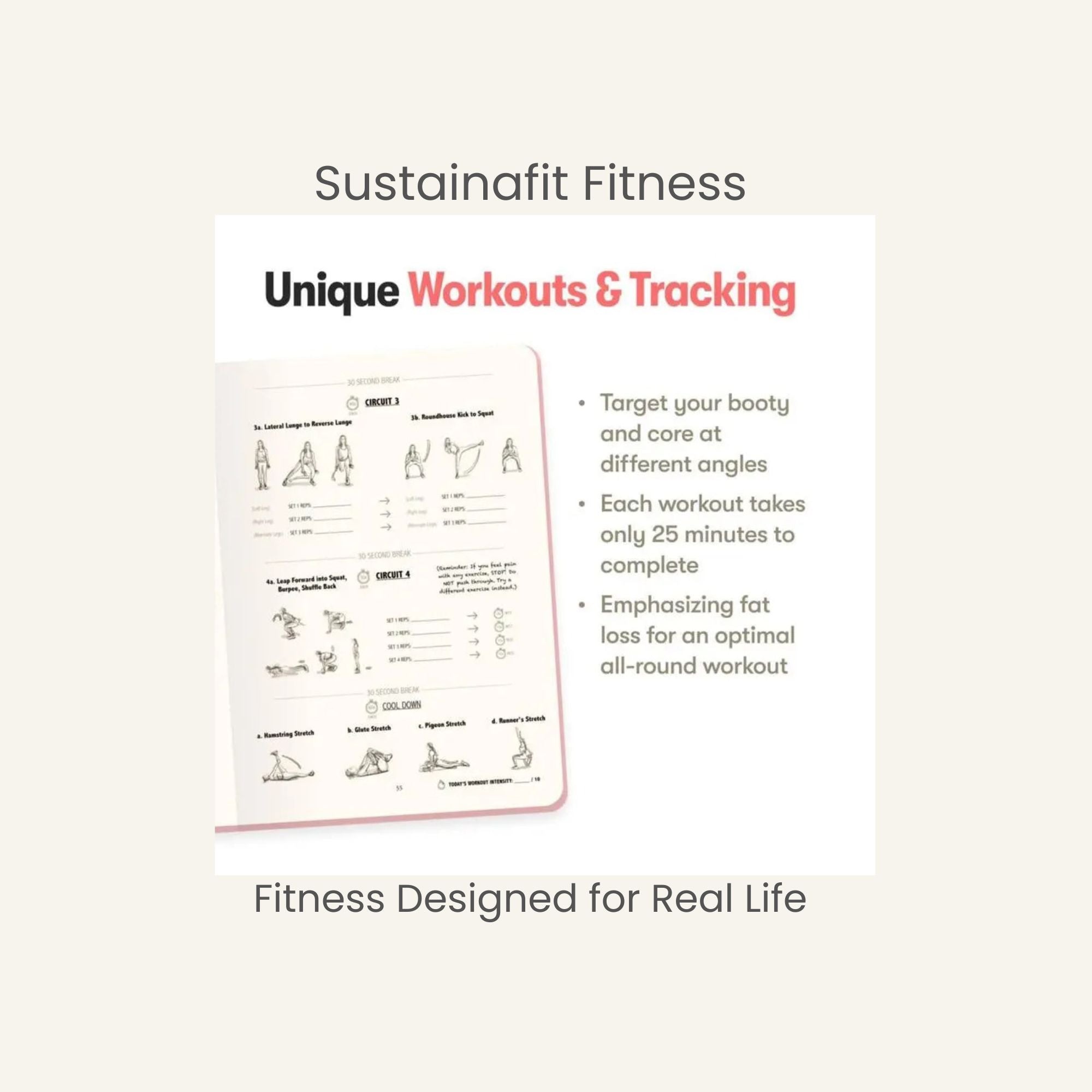 Busy Mom Fitness Journal and Resistance Band
