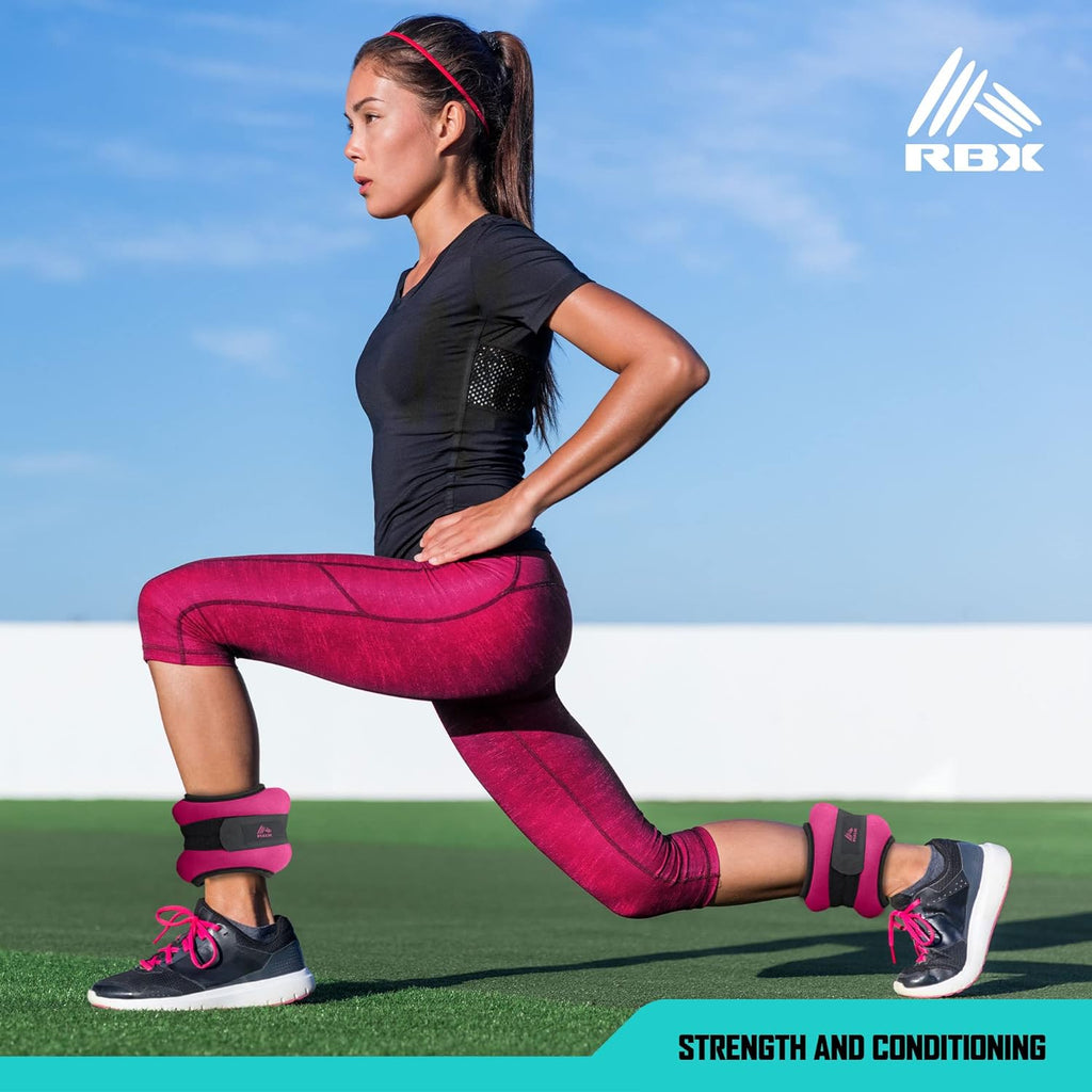 Adjustable Ankle and Wrist Weights for Men and Women - Velcro Straps for Jogging, Walking, Resistance Training, and Physical Therapy (Set of 2) - Soft Touch Material