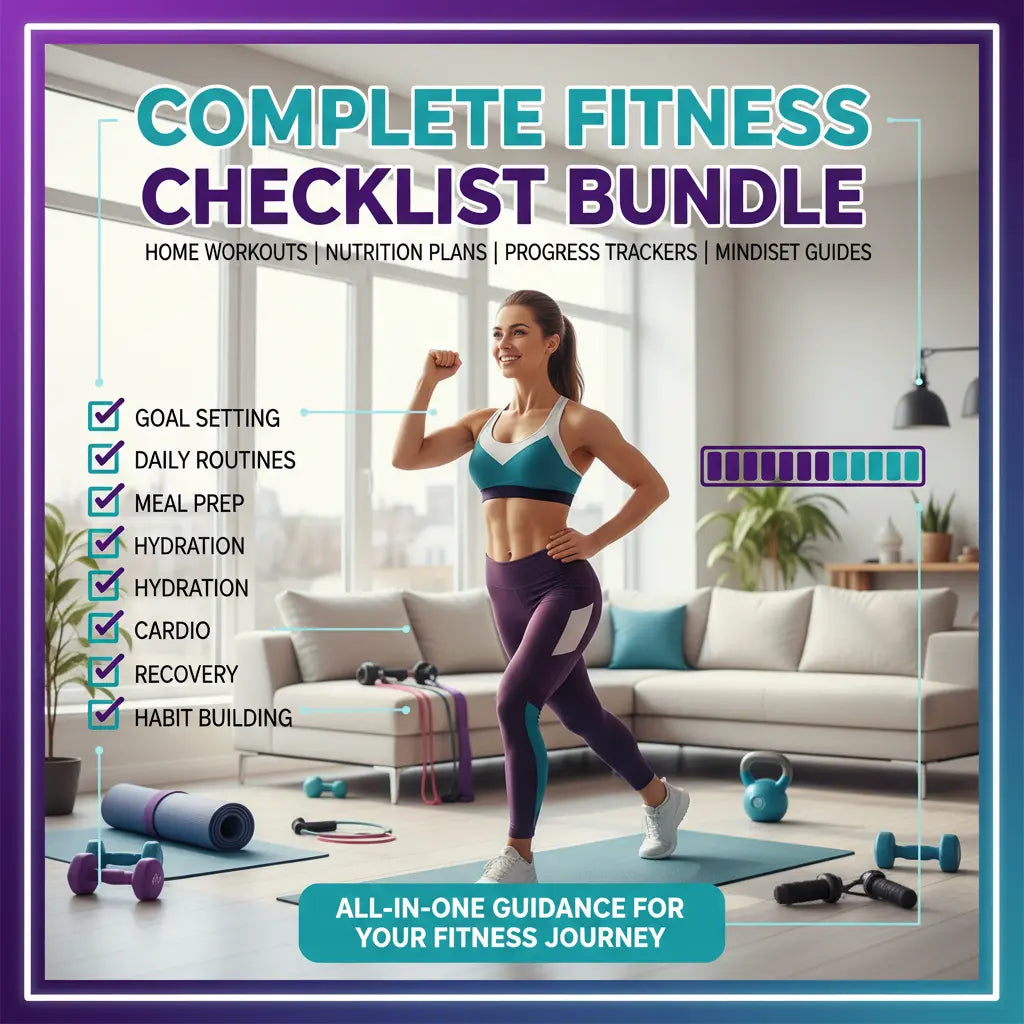 Complete Fitness Checklist Bundle - 13 Essential Guides SustainaFit Fitness