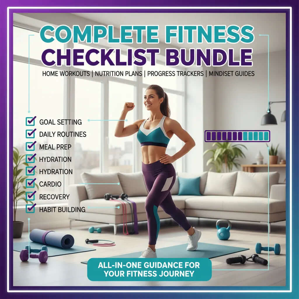 Complete Fitness Checklist Bundle - 13 Essential Guides SustainaFit Fitness