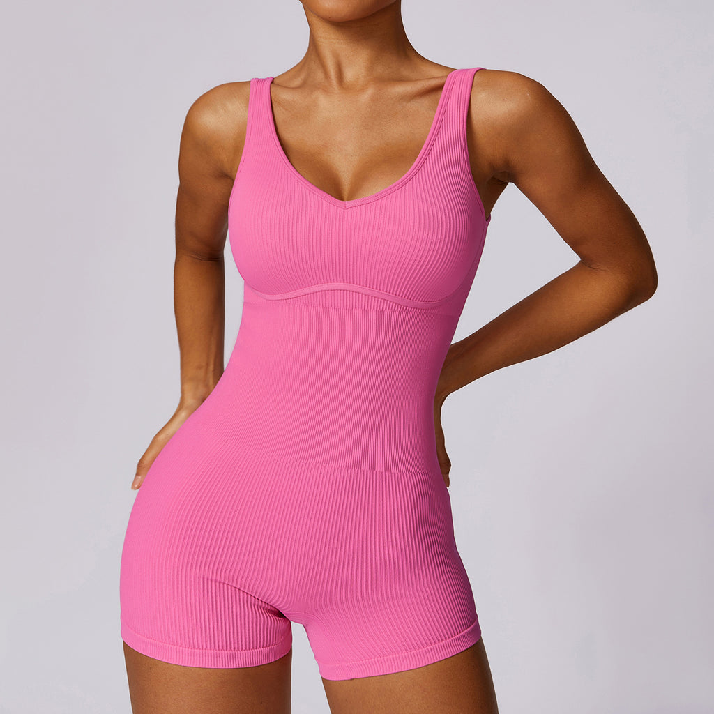 Fashion Sports Tight Fitness One-Piece for Women – Seamless Active Jumpsuit