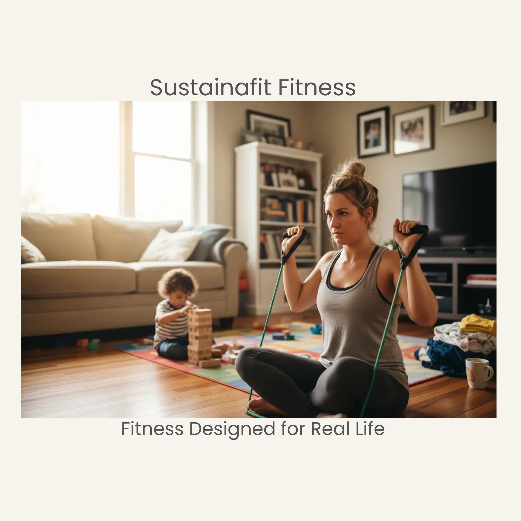 FlexTone Resistance Bands – Full Body Workout Set by SustainaFit
