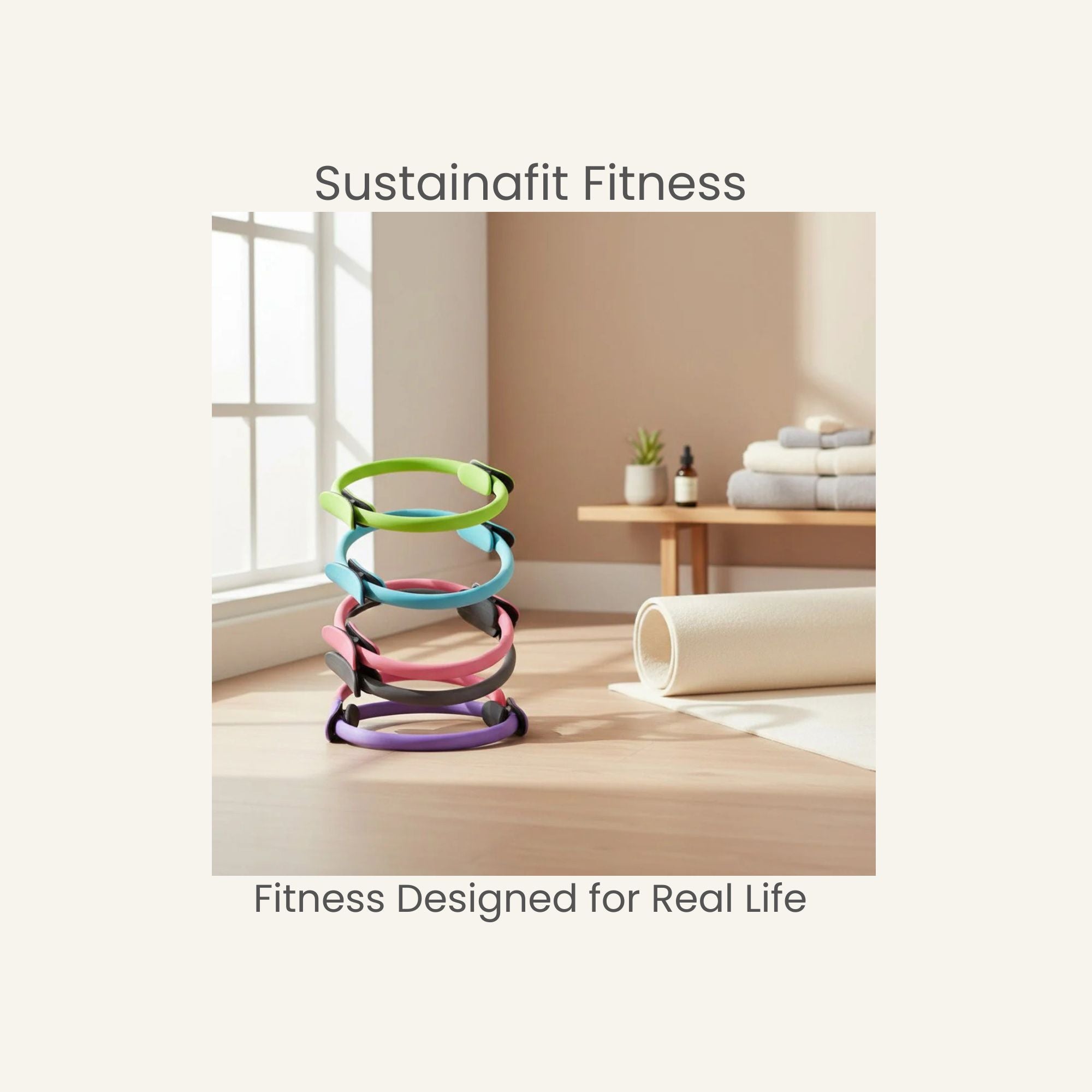 Pilates Ring for Home Workouts – Fitness Circle Trainer by SustainaFit