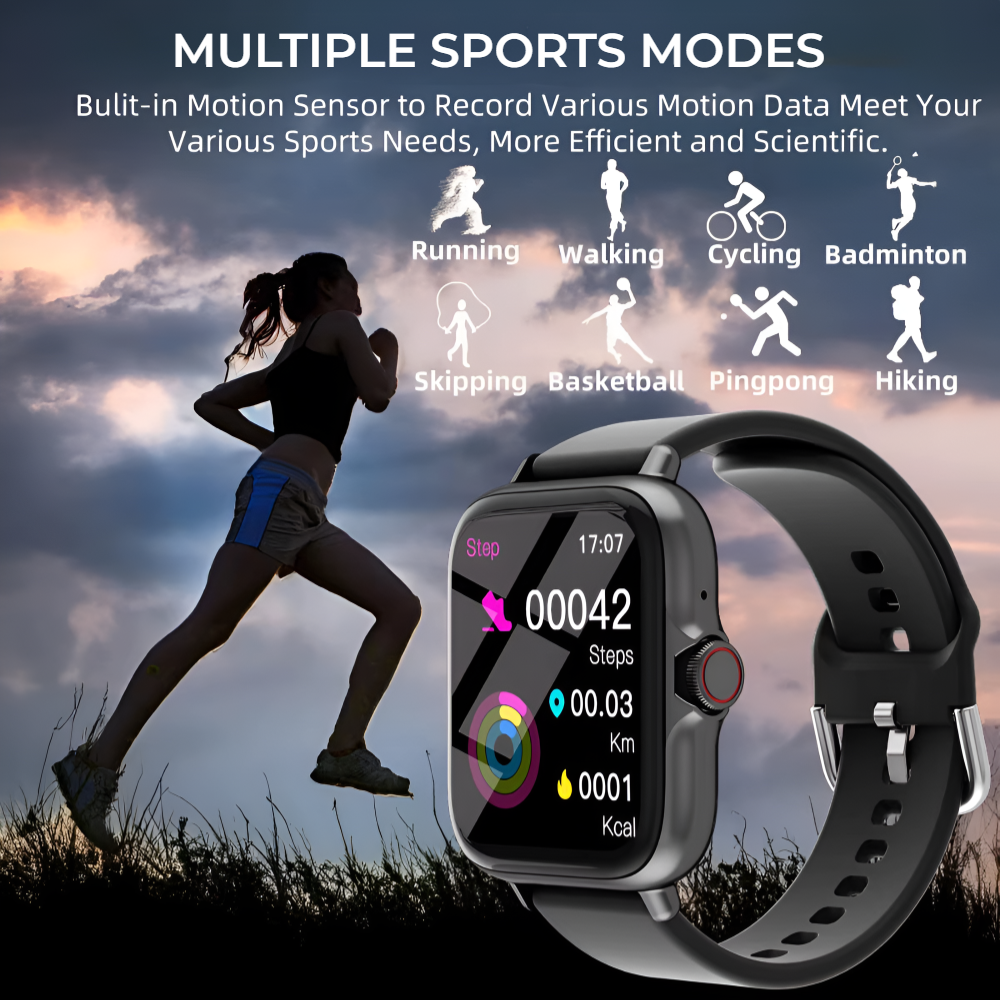 SmartSync Pro™ – Next-Gen Bluetooth Smartwatch for Daily Health &amp; Call