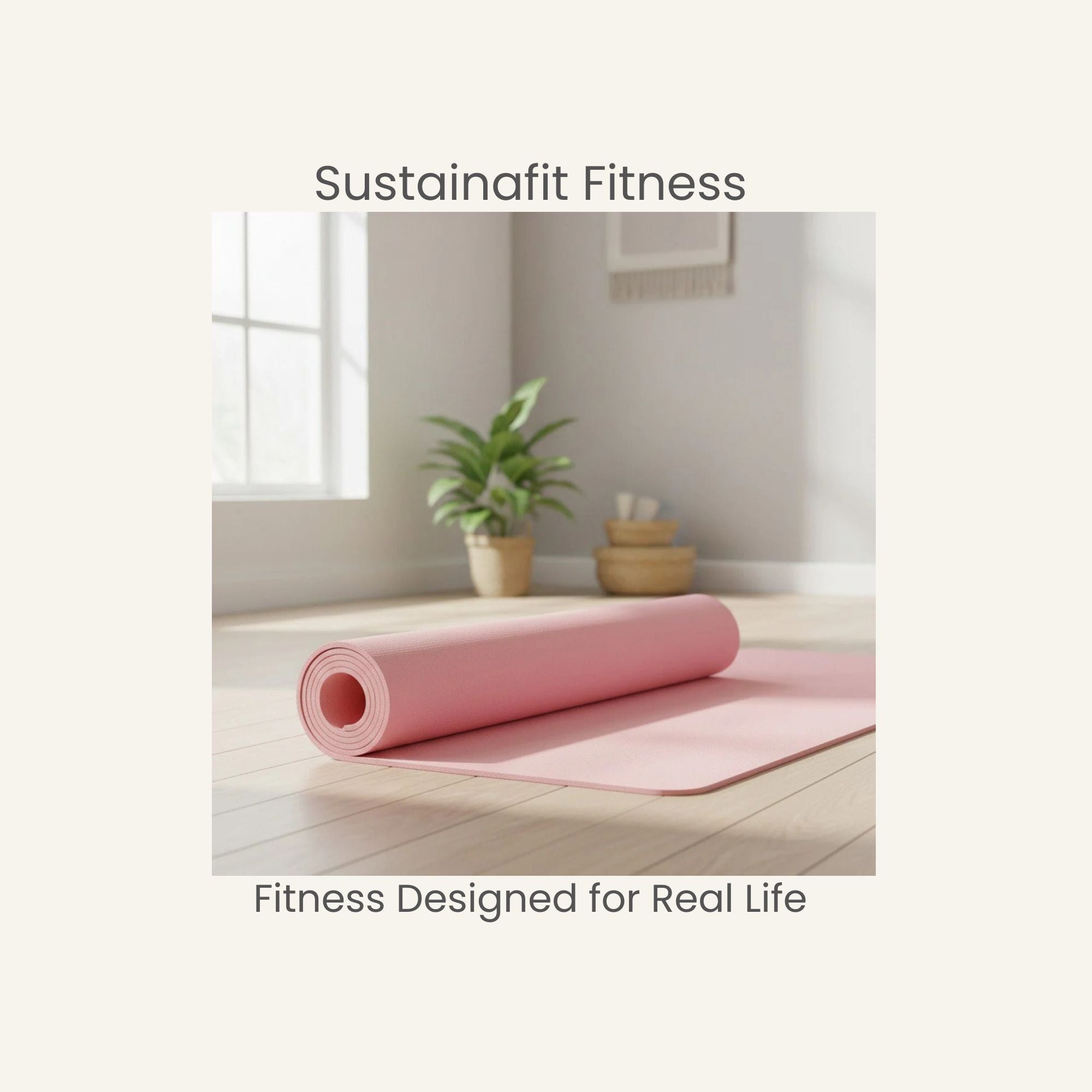 Yoga Fitness Mat by SustainaFit